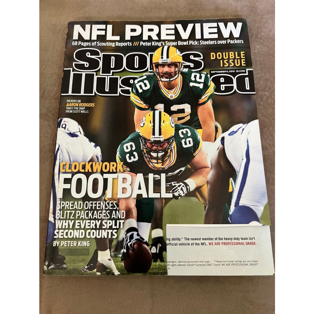 Sports Illustrated September 6 2010 NFL Preview Aaron Rodgers Green Bay Packers